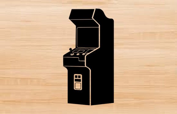 Arcade SVG Silhouette Clipart PNG for Crafting and Design