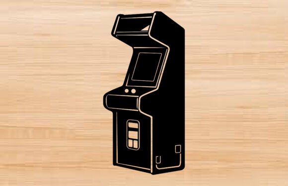 Arcade SVG Silhouette Vector PNG for Crafting and Design