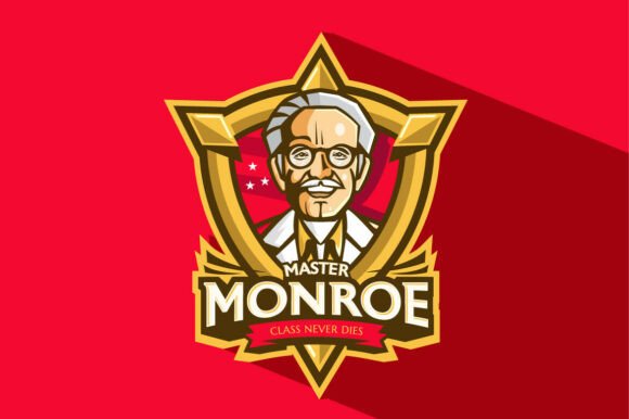 Bold Gamer Character Logo for Graphics and Print Templates