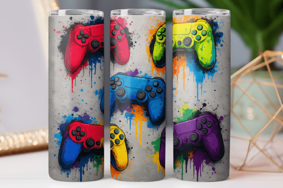 Controller Png Tumbler Wrap 20oz Skinny Graphics for Web & Editorial Use