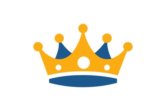 Crown Vector Icon – Elegant Graphics for Handmade Creations