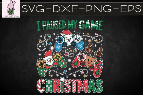 Gamer's Christmas SVG for Print Templates and Graphics