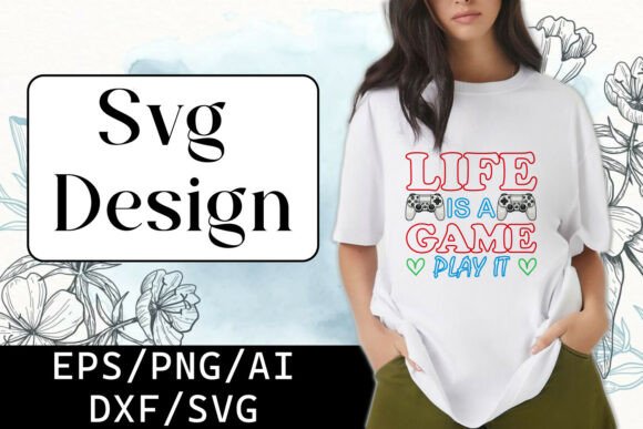 Gaming Svg Design Vector for Graphic Templates