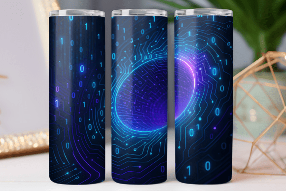 Gaming Tumbler Wrap Skinny Design PNG for Freebies and Graphics