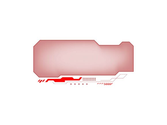 Hud Panel Frame Futuristic Overlay Svg for Decorative Graphics