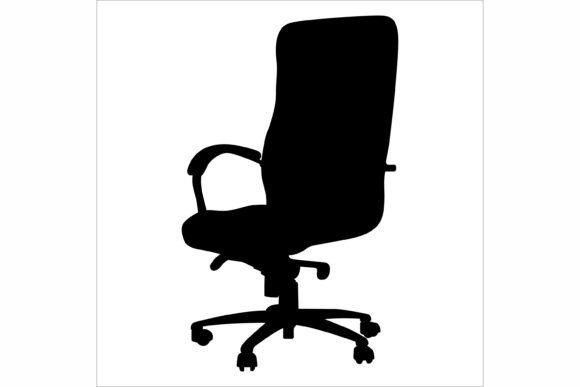 Office Chair Silhouette Vector Art for Modern Branding