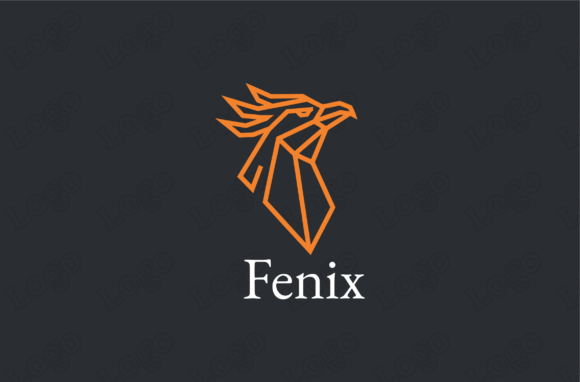Phoenix Line Art Logo: A Modern Graphic Design Asset for Branding