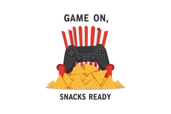 Video Game Controller with Nachos Snack: A Graphics Review