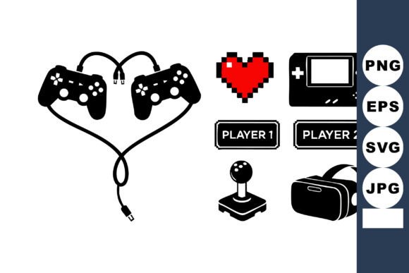 Video Game Controllers Joystick Vector Illustration