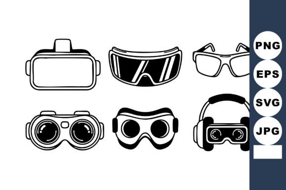 Virtual Reality Goggles and Protective E Graphics